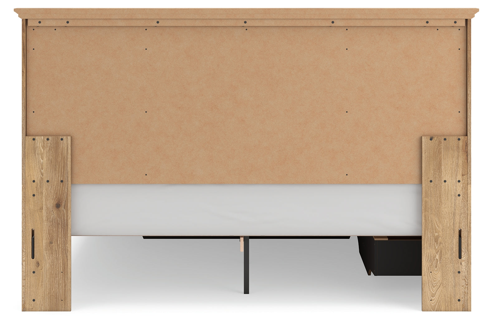 Makidern Tan King Panel Storage Bed - Ornate Home