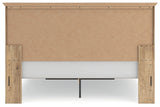 Makidern Tan King Panel Storage Bed - Ornate Home