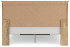 Makidern Tan King Panel Storage Bed - Ornate Home