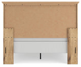 Makidern Tan Queen Panel Bed, Dresser and Mirror (Online Special Price) - Ornate Home