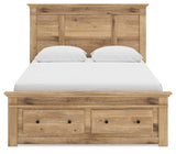 Makidern Tan Queen Panel Storage Bed (Online Special Price) - Ornate Home