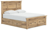 Makidern Tan Queen Panel Storage Bed (Online Special Price) - Ornate Home
