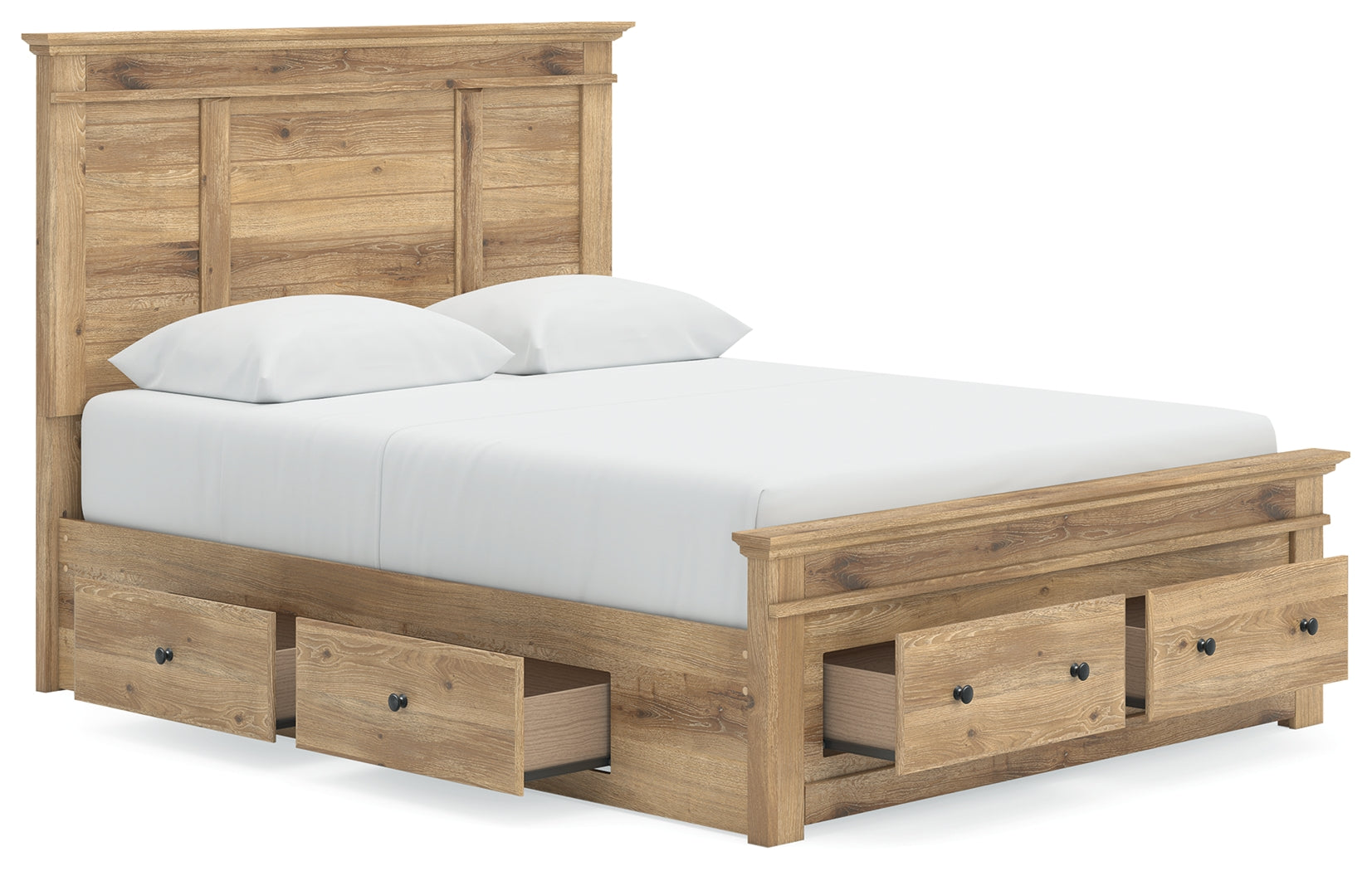 Makidern Tan Queen Panel Storage Bed (Online Special Price) - Ornate Home