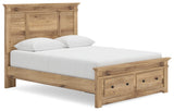 Makidern Tan Queen Panel Storage Bed - Ornate Home