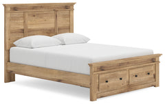 Makidern Tan Queen Panel Storage Bed - Ornate Home