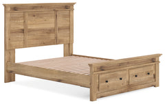 Makidern Tan Queen Panel Storage Bed - Ornate Home