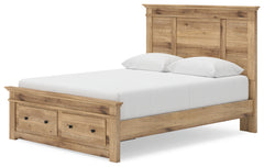 Makidern Tan Queen Panel Storage Bed - Ornate Home