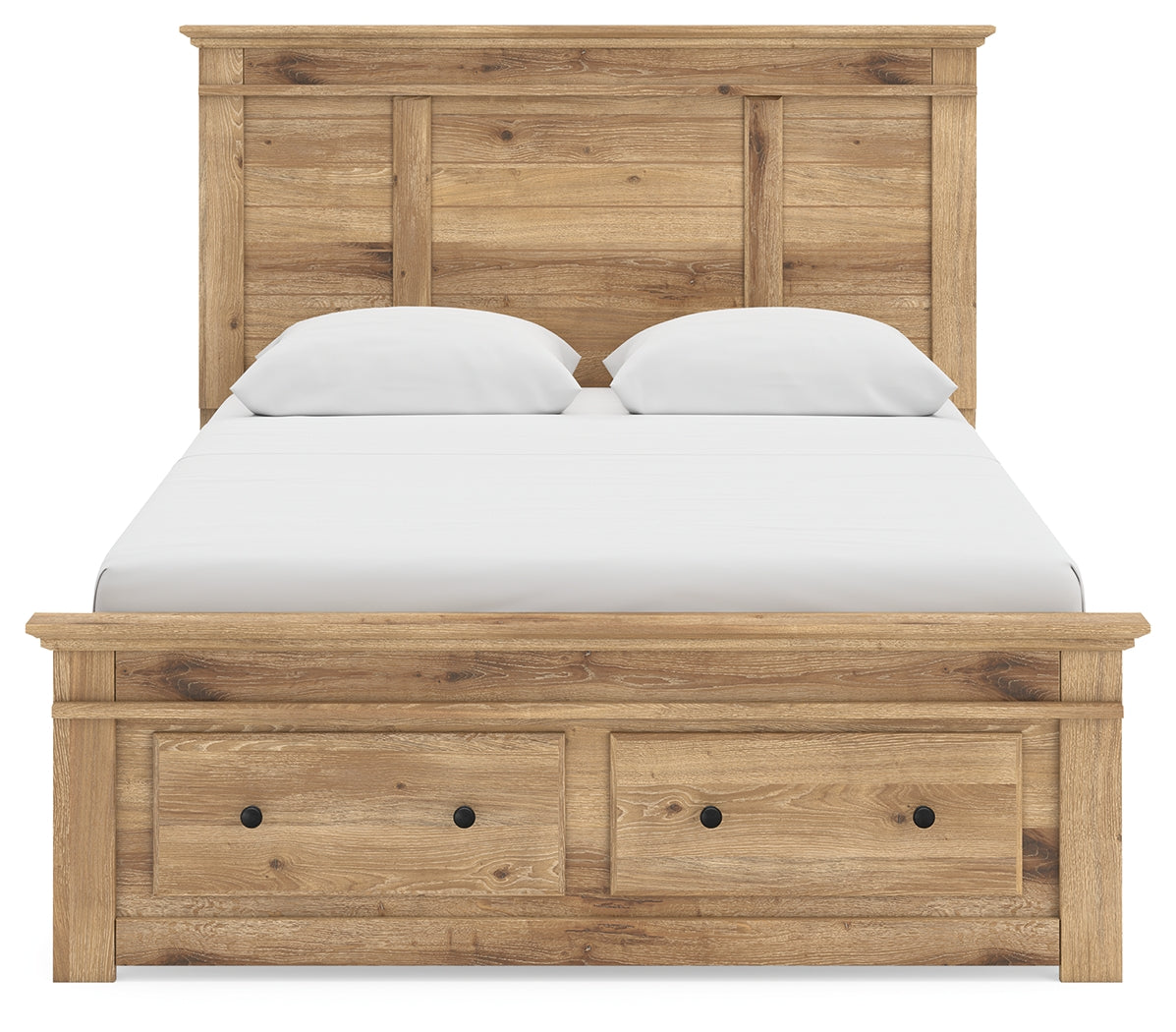 Makidern Tan Queen Panel Storage Bed - Ornate Home