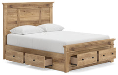 Makidern Tan Queen Panel Storage Bed - Ornate Home