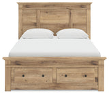 Makidern Tan Queen Panel Storage Bed - Ornate Home