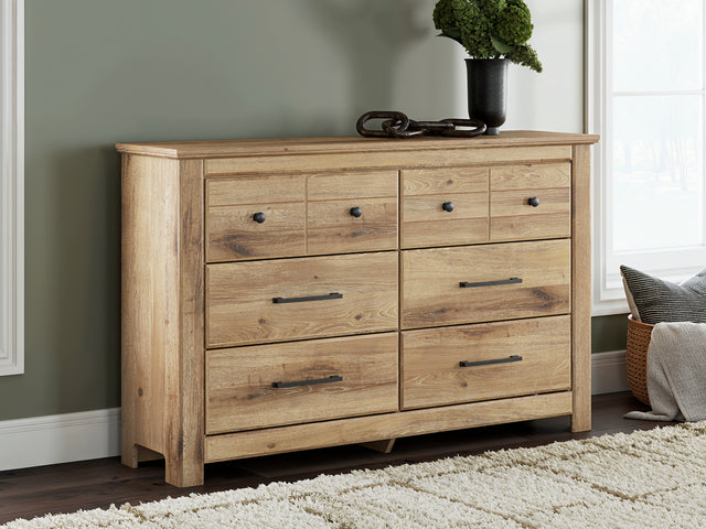 Makidern Tan Six Drawer Dresser - Ornate Home