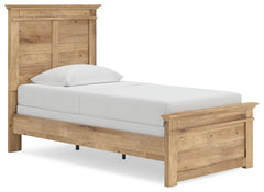 Makidern Tan Twin Panel Bed, Dresser and Mirror - Ornate Home