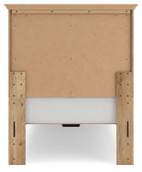 Makidern Tan Twin Panel Storage Bed - Ornate Home