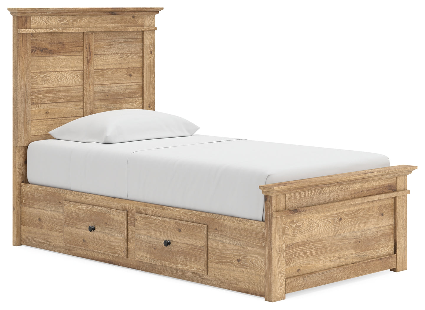 Makidern Tan Twin Panel Storage Bed - Ornate Home
