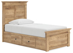 Makidern Tan Twin Panel Storage Bed - Ornate Home