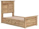 Makidern Tan Twin Panel Storage Bed - Ornate Home