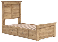 Makidern Tan Twin Panel Storage Bed - Ornate Home