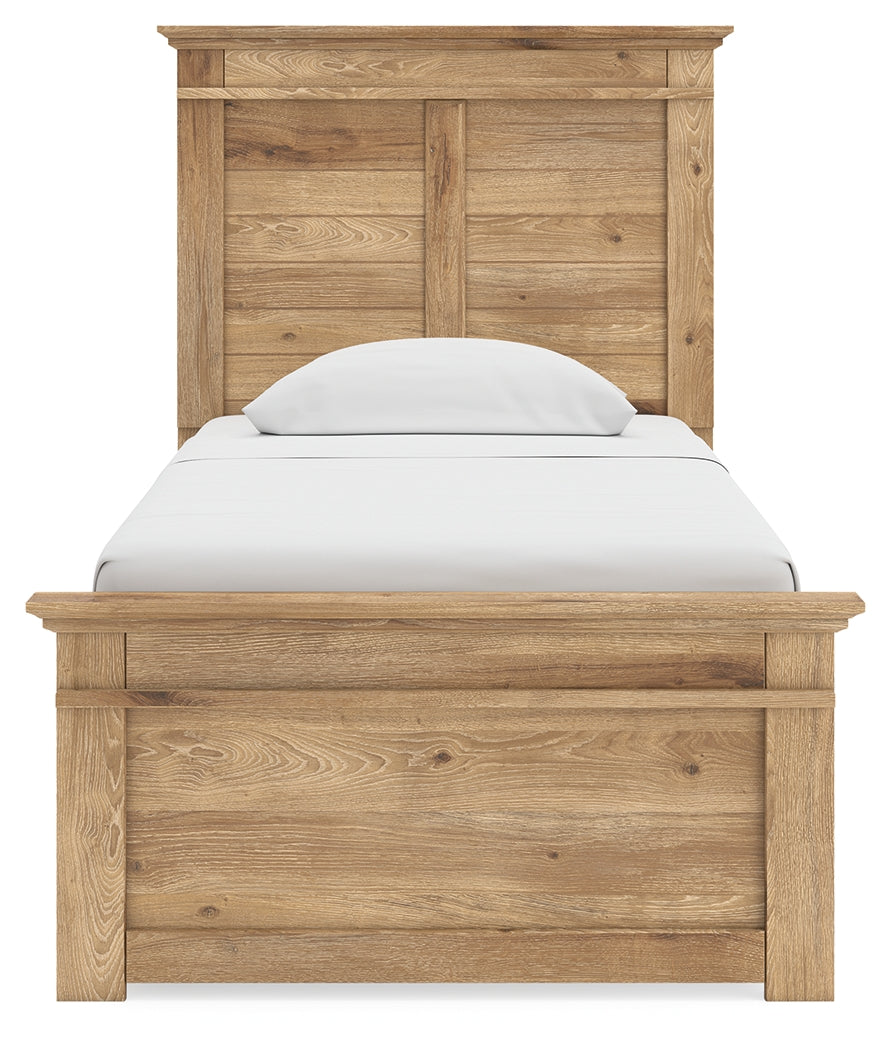 Makidern Tan Twin Panel Storage Bed - Ornate Home