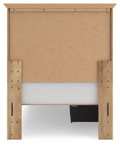 Makidern Tan Twin Panel Storage Bed - Ornate Home