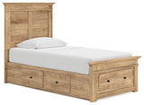 Makidern Tan Twin Panel Storage Bed - Ornate Home