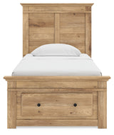 Makidern Tan Twin Panel Storage Bed - Ornate Home