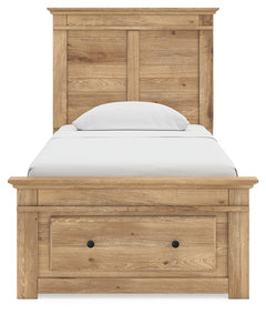 Makidern Tan Twin Panel Storage Bed - Ornate Home