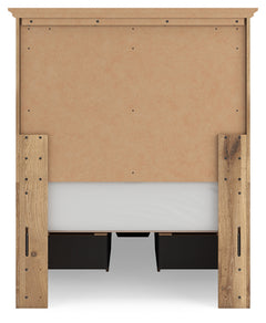 Makidern Tan Twin Panel Storage Bed - Ornate Home