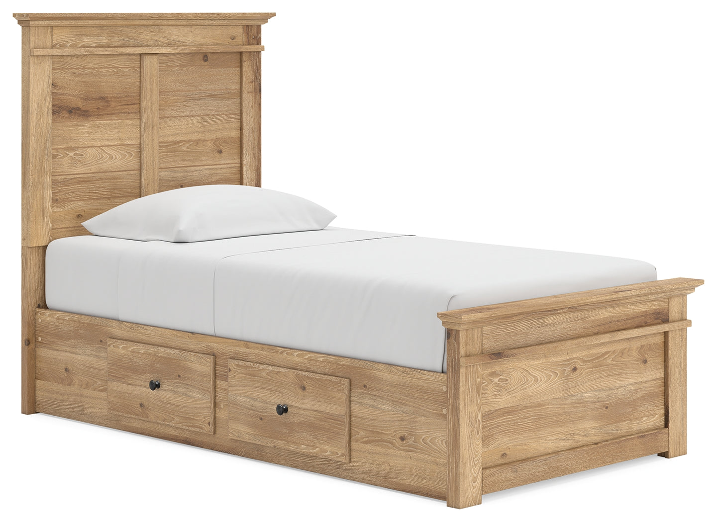 Makidern Tan Twin Panel Storage Bed - Ornate Home