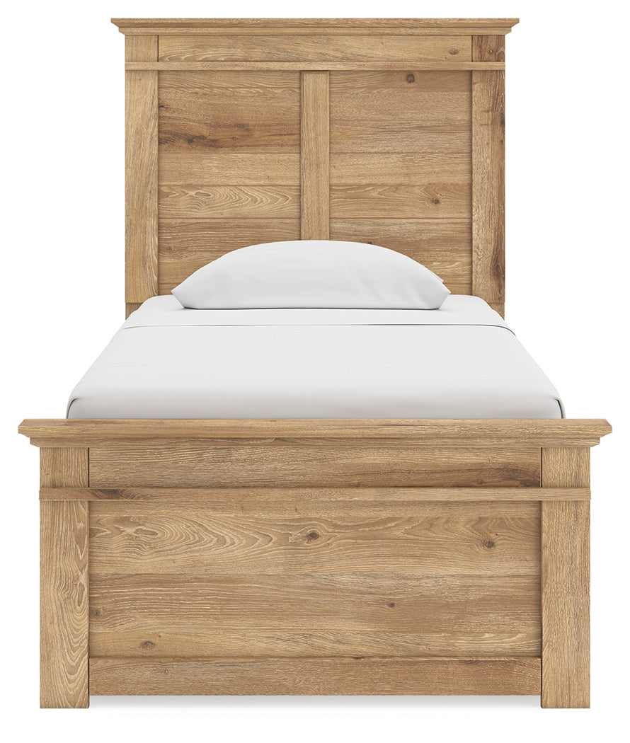 Makidern Tan Twin Panel Storage Bed - Ornate Home