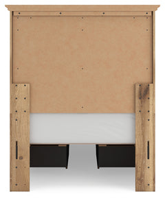 Makidern Tan Twin Panel Storage Bed - Ornate Home