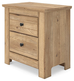 Makidern Tan Two Drawer Night Stand - Ornate Home