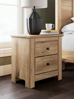 Makidern Tan Two Drawer Nightstand (Online Special Price) - Ornate Home