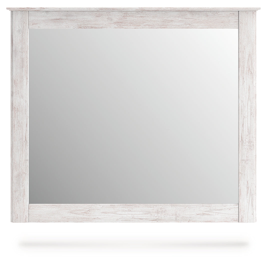 Makidern Whitewash Bedroom Mirror - Ornate Home