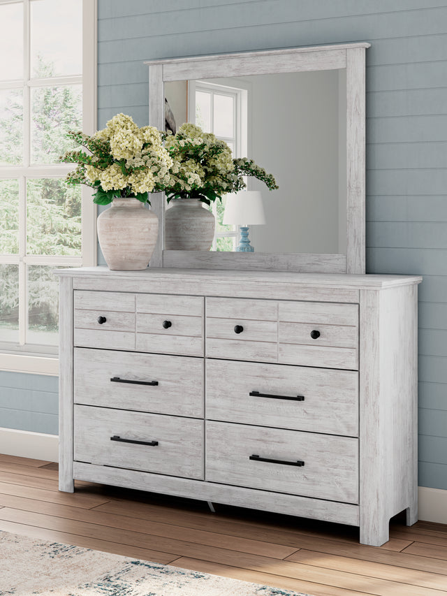 Makidern Whitewash Dresser and Mirror - Ornate Home