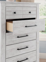 Makidern Whitewash Five Drawer Chest (Online Special Price) - Ornate Home