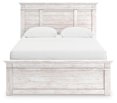 Makidern Whitewash Queen Panel 2 Storage Bed - Ornate Home