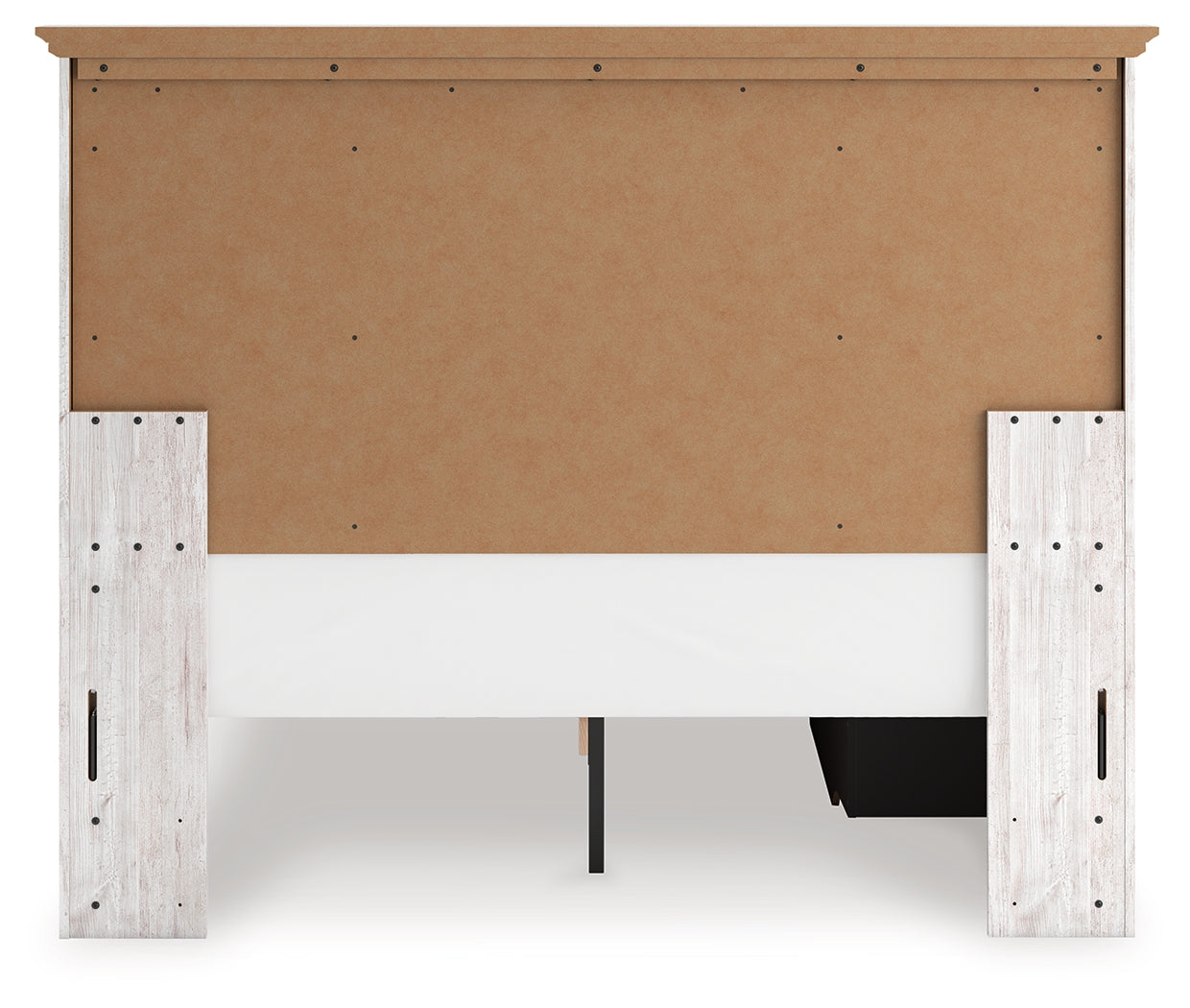 Makidern Whitewash Queen Panel 4 Storage Bed w/2 Footboard - Ornate Home