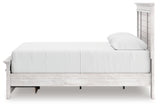 Makidern Whitewash Queen Panel 4 Storage Bed w/2 Footboard - Ornate Home