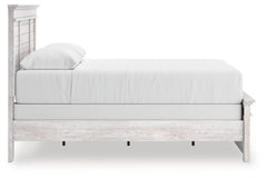 Makidern Whitewash Queen Panel Bed, Dresser, Mirror and Nightstand - Ornate Home