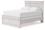 Makidern Whitewash Queen Panel Bed, Dresser and Mirror (Online Special Price) - Ornate Home