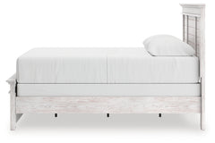 Makidern Whitewash Queen Panel Bed, Dresser and Mirror - Ornate Home