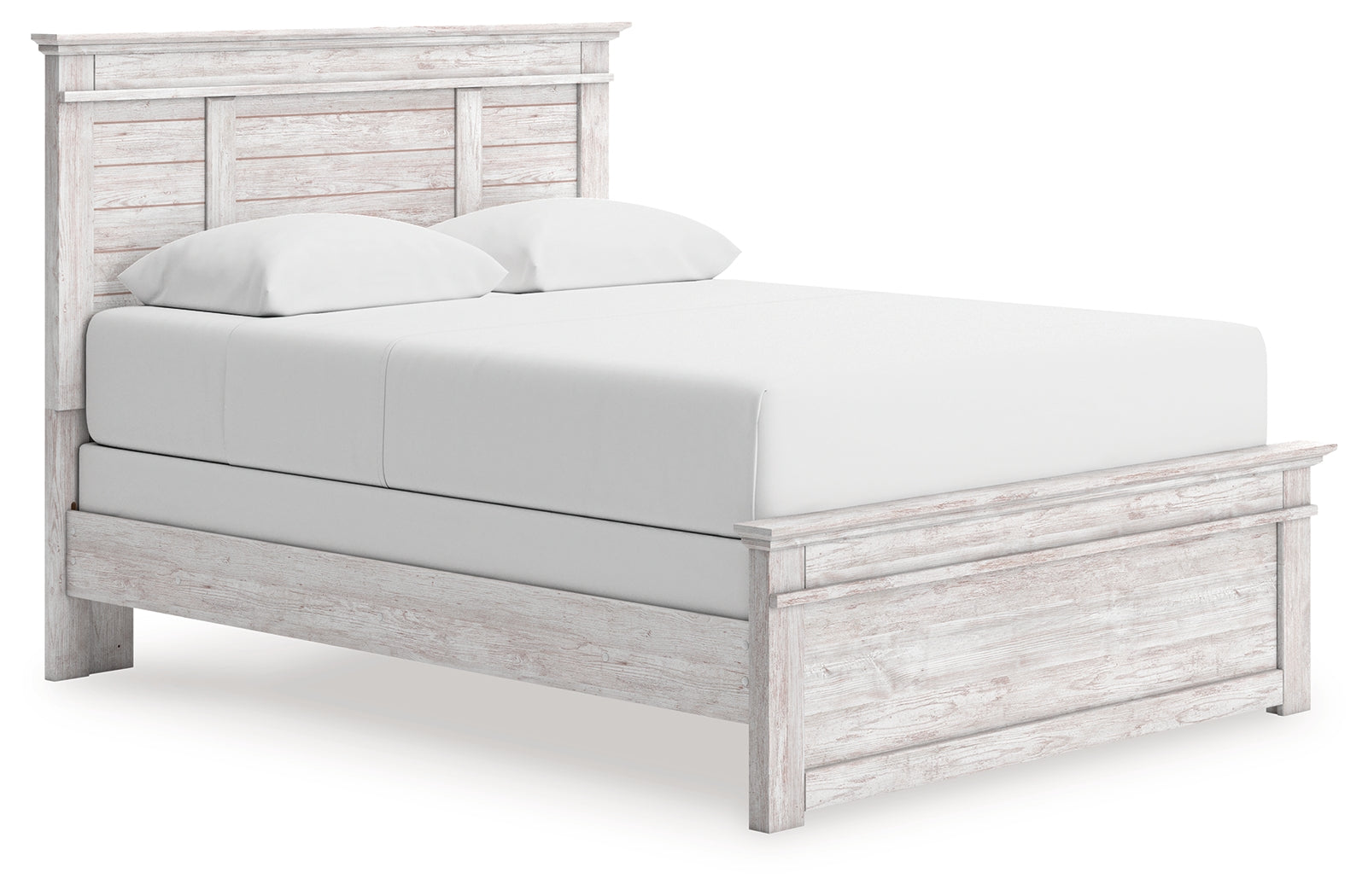 Makidern Whitewash Queen Panel Bed (Online Special Price) - Ornate Home