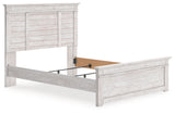 Makidern Whitewash Queen Panel Bed (Online Special Price) - Ornate Home
