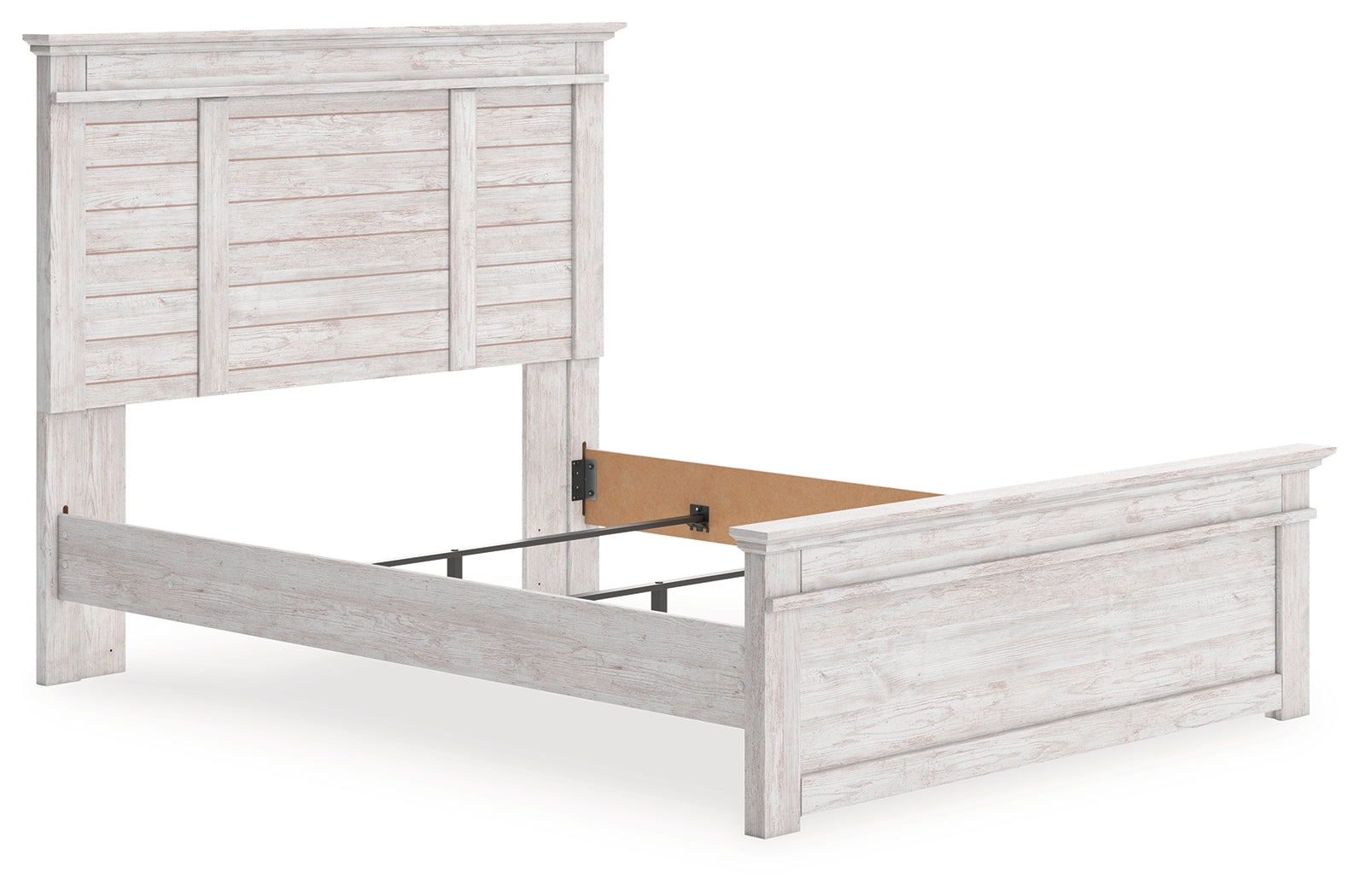Makidern Whitewash Queen Panel Bed (Online Special Price) - Ornate Home
