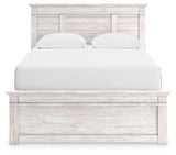 Makidern Whitewash Queen Panel Bed (Online Special Price) - Ornate Home