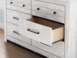 Makidern Whitewash Six Drawer Dresser - Ornate Home