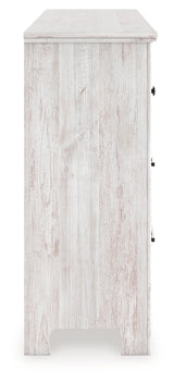 Makidern Whitewash Six Drawer Dresser - Ornate Home