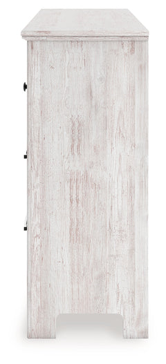 Makidern Whitewash Six Drawer Dresser - Ornate Home