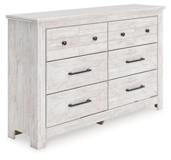 Makidern Whitewash Six Drawer Dresser - Ornate Home