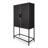 Mako Black Bar Cabinet - Ornate Home